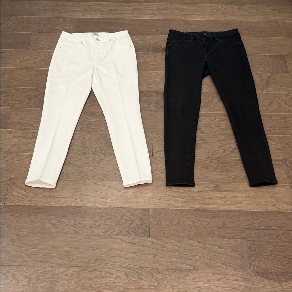 d. jeans White & Black Stretch Leggings Duo